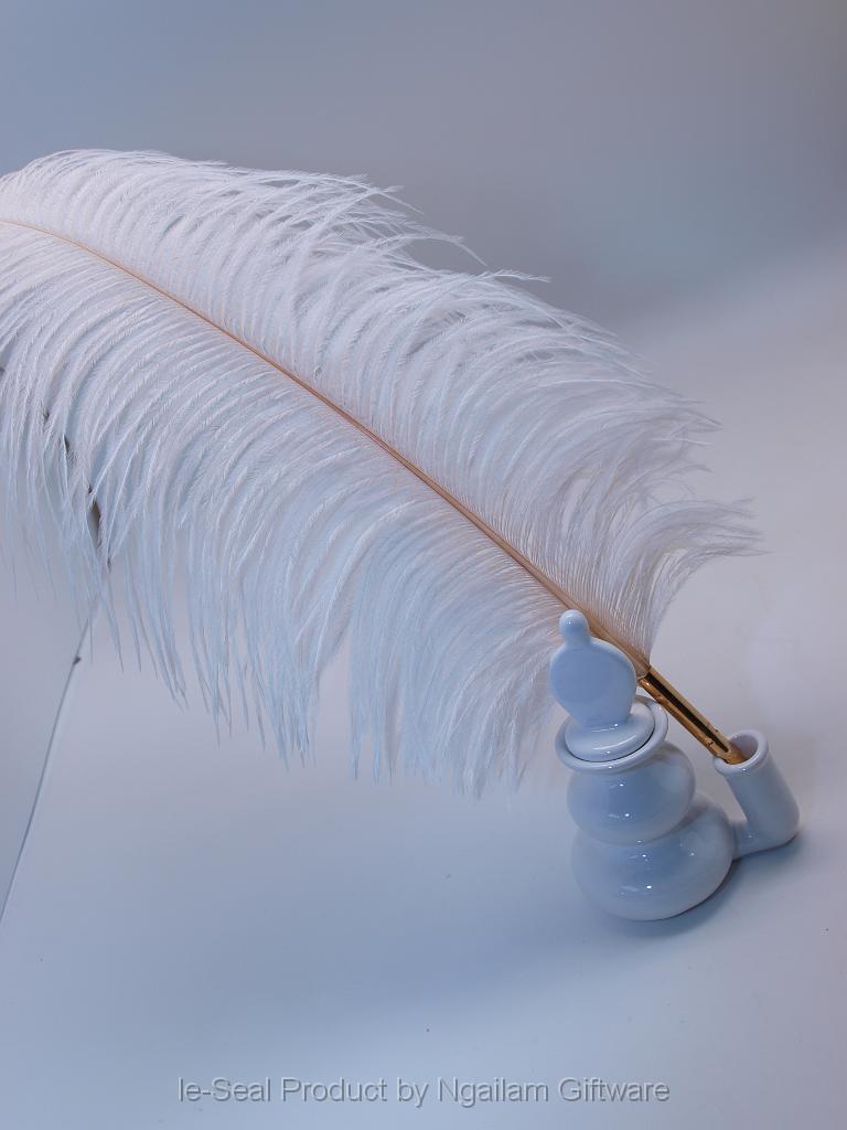 Feather Pen 22-022-11-Simple-Single + Inkpot & pen rest set 40-003-11-WHT.JPG